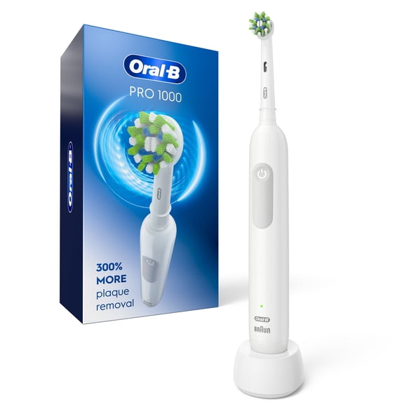 Oral-B Pro 1000 Electric Toothbrush with Brush Head, Rechargeable, White