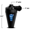 thumbnail image 4 of Oneida Air Systems Super Dust Deputy 4/5 Deluxe Cyclone Kit, Black, 4 of 10
