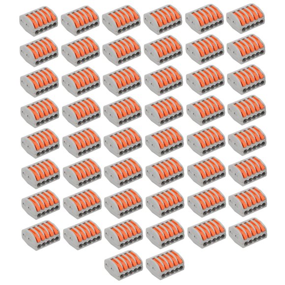 Push Wiring Connector, Copper Conductor 50PCS Wire Terminal For Electrical Control PCT-215