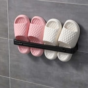 Wzzjkit Shoe Rack for Closet, 180 Degree Foldable Slipper Rack Toilet Wall Non Perforated Shoe Rack Storage and Storage Rack, Shoe Rack