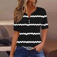 thumbnail image 2 of Birdeem Blouses pour Femmes T-Shirt Col en V Couleur Unie, 2 of 12