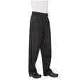 thumbnail image 1 of Chef Works Men's Essential Baggy Chef Pants, Black, Small, 1 of 6