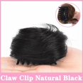 thumbnail image 2 of Postiches Chignon Spatial Mini Pince à Griffes Chignon Cheveux Oreilles de Chat Décoiffées Extension de Cheveux Beigne Chignon, 2 of 6