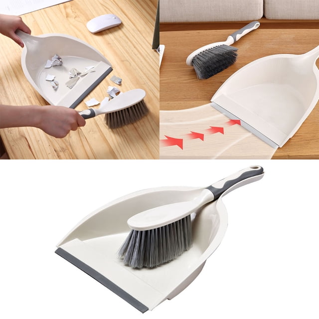 Kitchen Cleaning Supplies Household Tabletop Dustpan Set for Small Spaces Multifunctional Soft Hair Dustpan and Brush Combo Kitchen Cleaning Tool