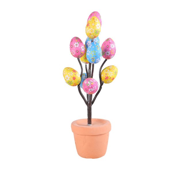RYRDWP Pot d'Œufs de Pâques Pot de Fleurs Décoration de Cour Extérieure