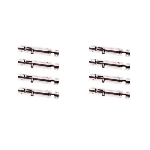 Decodeary 4pack/lot Affordable And Stylish Locks For Various Doors - Satisfaction Guaranteed Smooth Operation Slide Screws 4 inch 2PCS