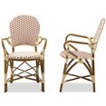 thumbnail image 4 of Baxton Studio Seva Dining Side Chair in Beige and Red (Set of 2), 4 of 7