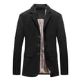 thumbnail image 1 of Birdeem Men Casual Solid Fashion Button Blazer Suit Back Long Sleeves Jacket, 1 of 2
