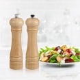 thumbnail image 5 of Trudeau 8" Capri Natural Wood Pepper Mill & Salt Mill Set, Manual, Adjustable, Corrosion-Resistant grinder, 5 of 5