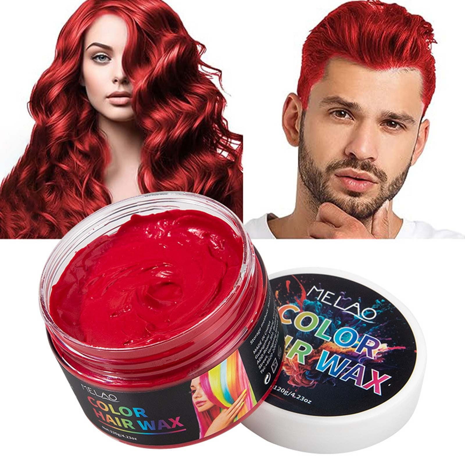 Iumwxz Hair Coloring Wax, Color Wax Pomades Natural Hair Coloring