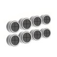 thumbnail image 1 of yeacher Round Wall-Mounted Towel Hooks with Silicone Claws, 8-Piece Set for Kitchen and Bathroom, ABS Material, Chrome Finish, Easy Installation, Safe and Durable Design, 1 of 7
