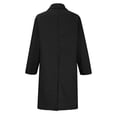 thumbnail image 3 of Yuyuzo Womens Coats Long Sleeve Overcoats Lapel Neck Open Front Button Tops Solid Color Winter Outwear, 3 of 4