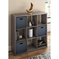 thumbnail image 4 of ClosetMaid Decorative Bookcase Open Back 9-Cube Storage Organizer, Graphite Gray, 4 of 8
