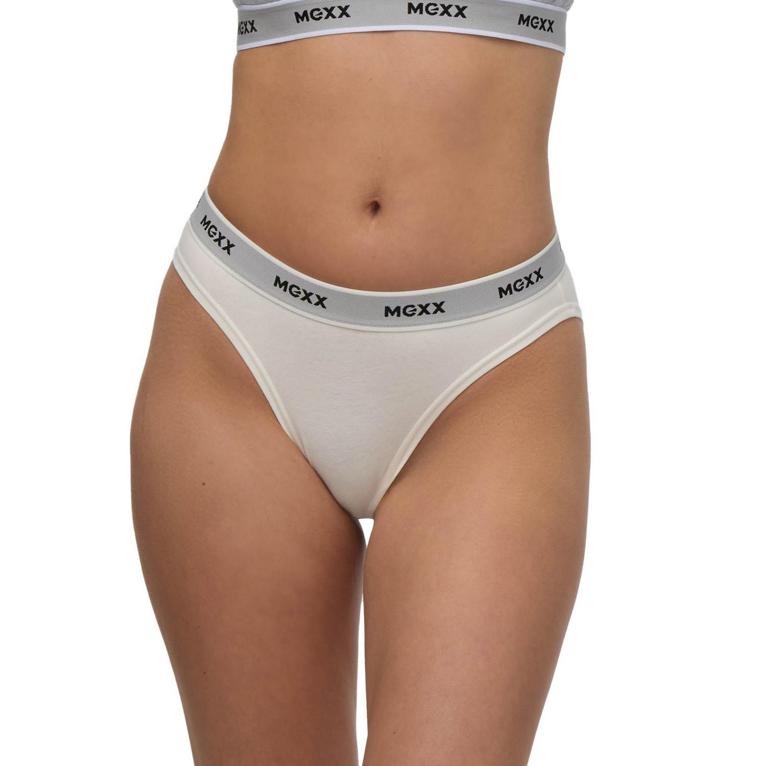 Paquet de 3 culottes bikini avec bande élastiques à motif Mexx pour femmes