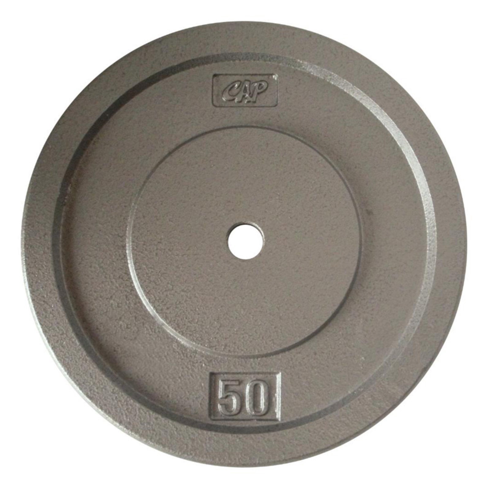 CAP Barbell Standard 1-Inch Cast Iron Weight Plate, 25 lb, Single, Grey