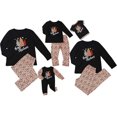 thumbnail image 1 of Pyjamas Assortis pour la Famille pour Noël, Papa Maman Enfant Bébé et Animal de Compagnie Ensemble de Vêtements de Nuit Imprimé Léopard, 1 of 1