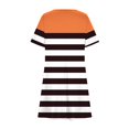 thumbnail image 4 of Ovzne Robes d'Été pour Femmes 2025 Robe de Plage Femmes Décontractée Imprimée Manches Courtes Col Rond Robe Printemps Robe Manches Courtes Imprimée Liquidation, 4 of 6