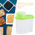 thumbnail image 2 of Pot Scellé avec Couvercle Distributeur de Rangement Alimentaire Contenant Contenant Alimentaire Scellé PP Cuisine Riz Céréales Fèves Boîte de Conservation, 1,9 L, Vert, 2 of 8