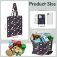 thumbnail image 4 of Small Floral Foldable Shopping Bag - Durable & Compact Eco-Friendly Tote for Groceries, 4 of 6