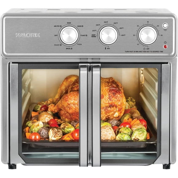 (Open Box) Kalorik MAXX® 26-Quart Stainless Steel Air Fryer Toaster Oven AFO50939SS