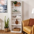 thumbnail image 3 of Mainstays 5-Shelf Bookcase with Adjustable Shelves, White, 3 of 8