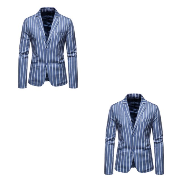 Maytalsory Stylish And Professional Suit Jackets For Timeless And Classic Style Slim Fit blue 3XL 2Set