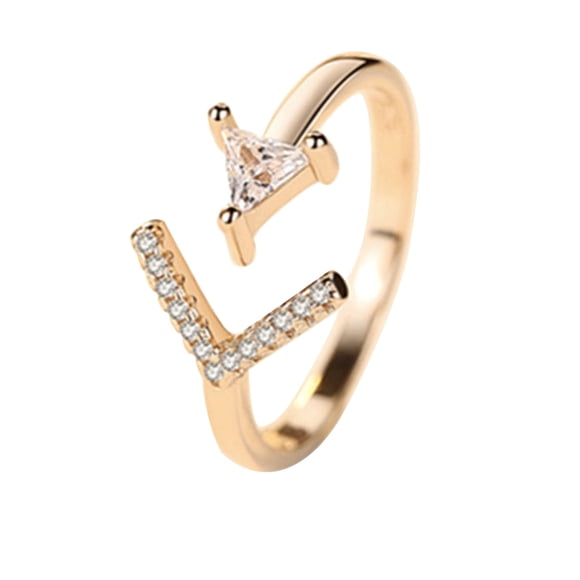 Breloque Bague Ouverte Plaquée Or Rose Argent Base en Laiton Bague Ajustable Meilleur Cadeau pour un Être Cher