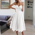 thumbnail image 1 of Gspmoly Robes pour Femmes, Robe de Fête Sans Manches en Dentelle Unie pour Femmes, Robes de Fête pour Femmes Offres des Fêtes, 1 of 6