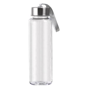AQITTI Glass Water Bottles, Reusable Water Bottles with Airtight Stainless Steel Lids for Hot Or Cold Drinks.