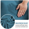 thumbnail image 4 of Modern Velvet Plush 4 Piece High Stretch Sofa Slipcover Furniture Protector Form Fit Luxury Thick Sofa Cover, Machine Washable, 4 of 6