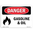 thumbnail image 1 of SignMission OS-DS-A-1218-L-1275 12 x 18 Po Signe de Danger OSHA - Essence et Huile, 1 of 1