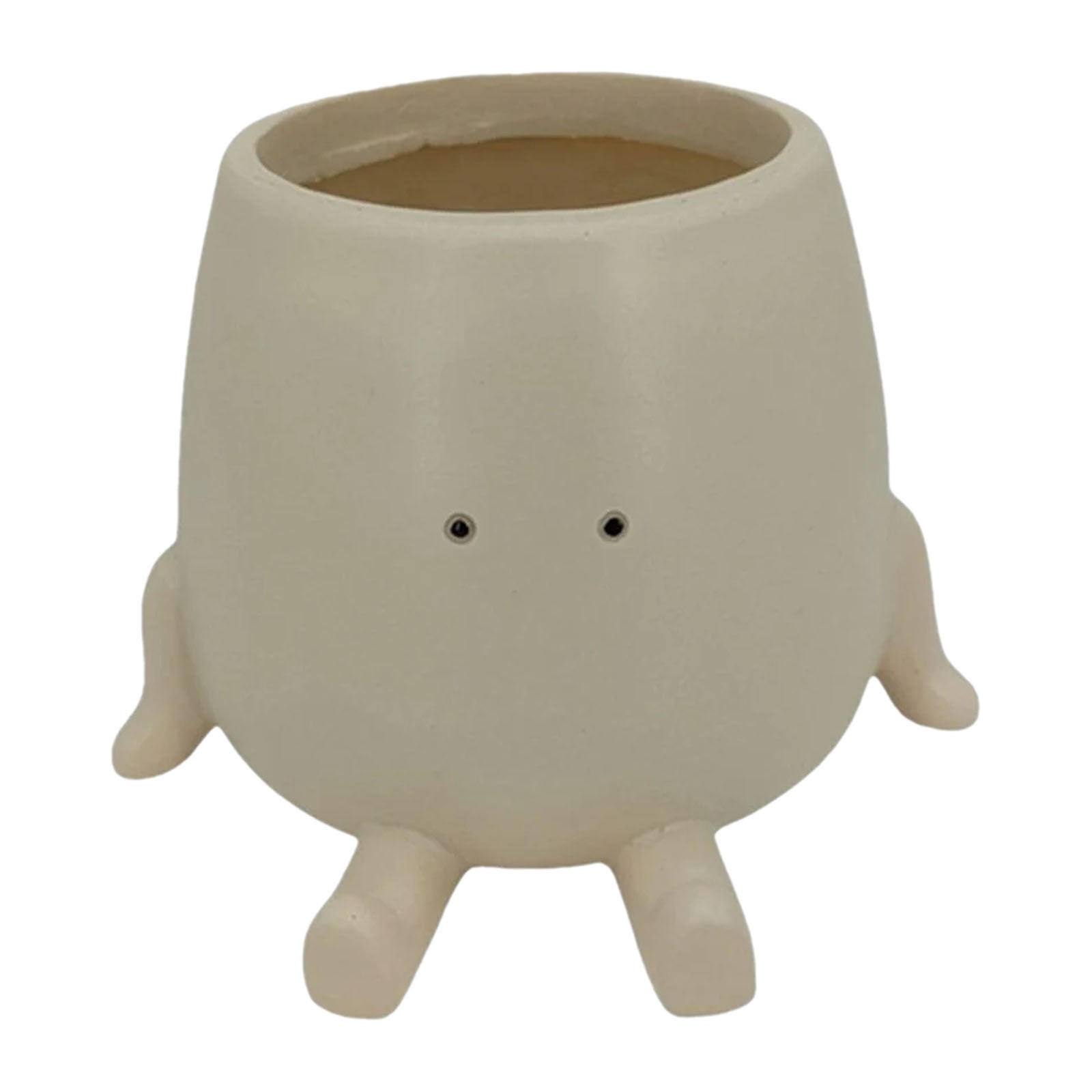 Jierger Face Planter Pot Funny Toilet Plant Pots Cute Resin Flower Head Planters Succulent Pots for Indoor Outdoor Plants Unique Bathroom Planter with Drainage Hole
