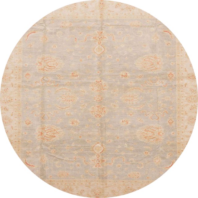 Ahgly Company Tapis d'Intérieur Ronds Abstraits Bruns Abstraits pour Aire, 5 Pieds Rond
