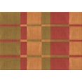 thumbnail image 1 of Ahgly Company Tapis Rectangulaire Orange Lavable en Machine, 5 Pieds x 7 Pieds, 1 of 7