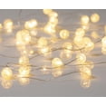 thumbnail image 2 of Merkury Innovations 13 ft Cracked Orbs Silver Wire Warm White LED String Lights, Battery-operated 1-pack, 2 of 3