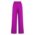 thumbnail image 3 of Pants for Women, Womens Fashionable Striped Printed Drawstring Wide Leg Pants, 3 of 4