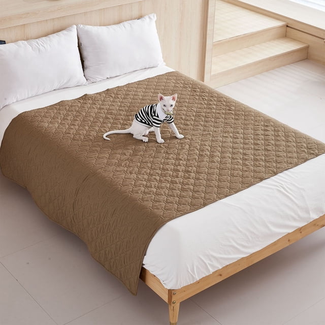 RYRDWP Matelas Antidérapant pour Animaux de Compagnie, Meubles pour Animaux de Compagnie Matelas Canapé Coussin de Protection Résistant à la Déchirure, Fuite, Fade Proof et S'Opposer au Glissement Animal Blanke