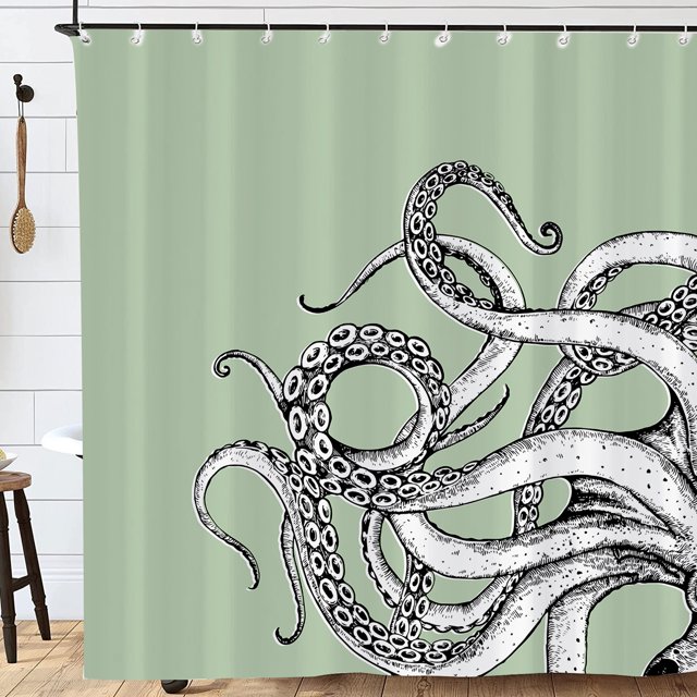 Guardoinrt Polyester Premium For Luxurious Feel Decor Shower Curtain For Bathroom Easy To Install HD Printing YL490-4
