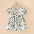 thumbnail image 2 of LUOGENLI Robe Bébé Robes pour Bébés Filles Robe Maxi pour Filles Été Beige Vert Pâle 5-6 Ans, 2 of 4