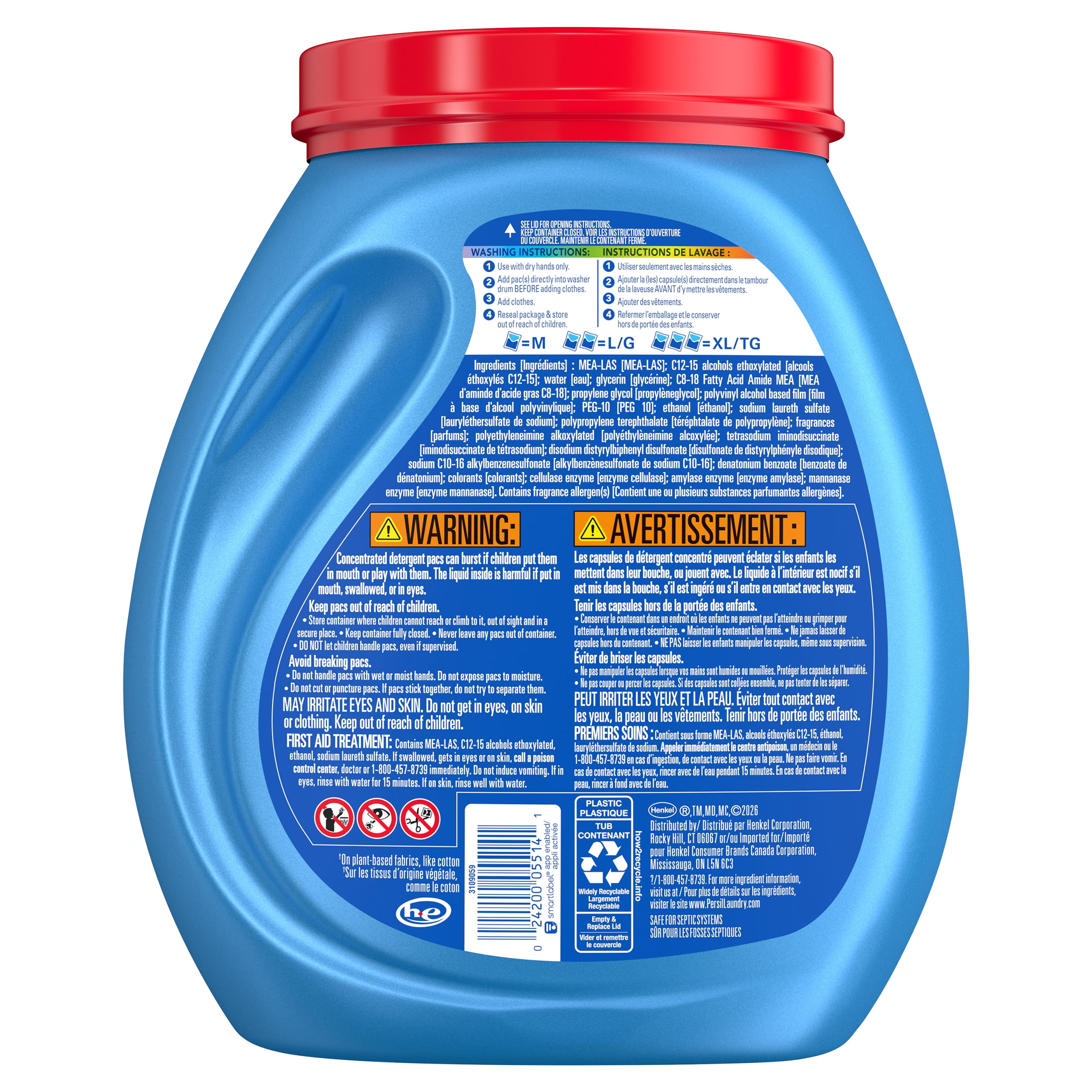 Persil TripleCare™ Ultra Pacs Deep Clean Laundry Detergent, Original 76 Count