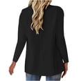 thumbnail image 3 of Grrvtrz Womens One Button Blazer Lightweight Office Work Suit Jacket Stretch Lapel Collar Long Sleeve Jacket with Pockets, 3 of 5