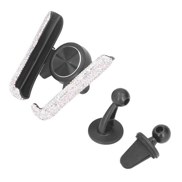 Adjustable Auto Cell Phone Mount, Firm Universal Bling Car Phone Holder Convenient Anti Scratch For Automobile Decoration