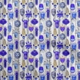thumbnail image 1 of oneOone Viscose Jersey Medium Blue Fabric African Sewing Craft Projects Fabric Prints by Yard 60 Inch Wide, 1 of 4