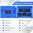 thumbnail image 3 of Costway 12V Kids 4-Wheeler ATV Quad Ride On Car w/ LED Lights Music  USB Navy, 3 of 9