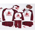 thumbnail image 4 of Matching Family Christmas Pajamas Sets Holiday PJs Snowflake Tree Loungewear Sleepwear, 4 of 6