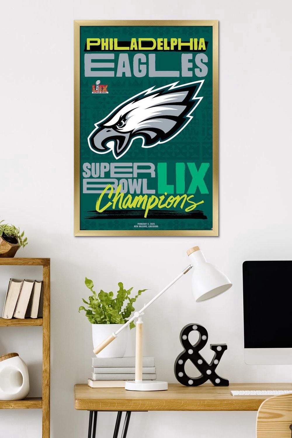 NFL Philadelphia Eagles - Super Bowl LIX Team Logo Wall Poster