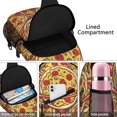 thumbnail image 3 of Pizza Lover Pizza is Life Life is Better with Pizza Lightweight Multipurpose Travel Sling Backpack, 3 of 6