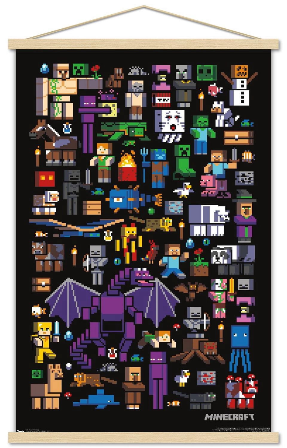 Minecraft - Mobbery Wall Poster, 22.375" x 34"