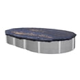 thumbnail image 2 of Swimline 18 x 33 Foot Oval Above Ground Heavy Winter Swimming Pool Cover, Blue, 2 of 7