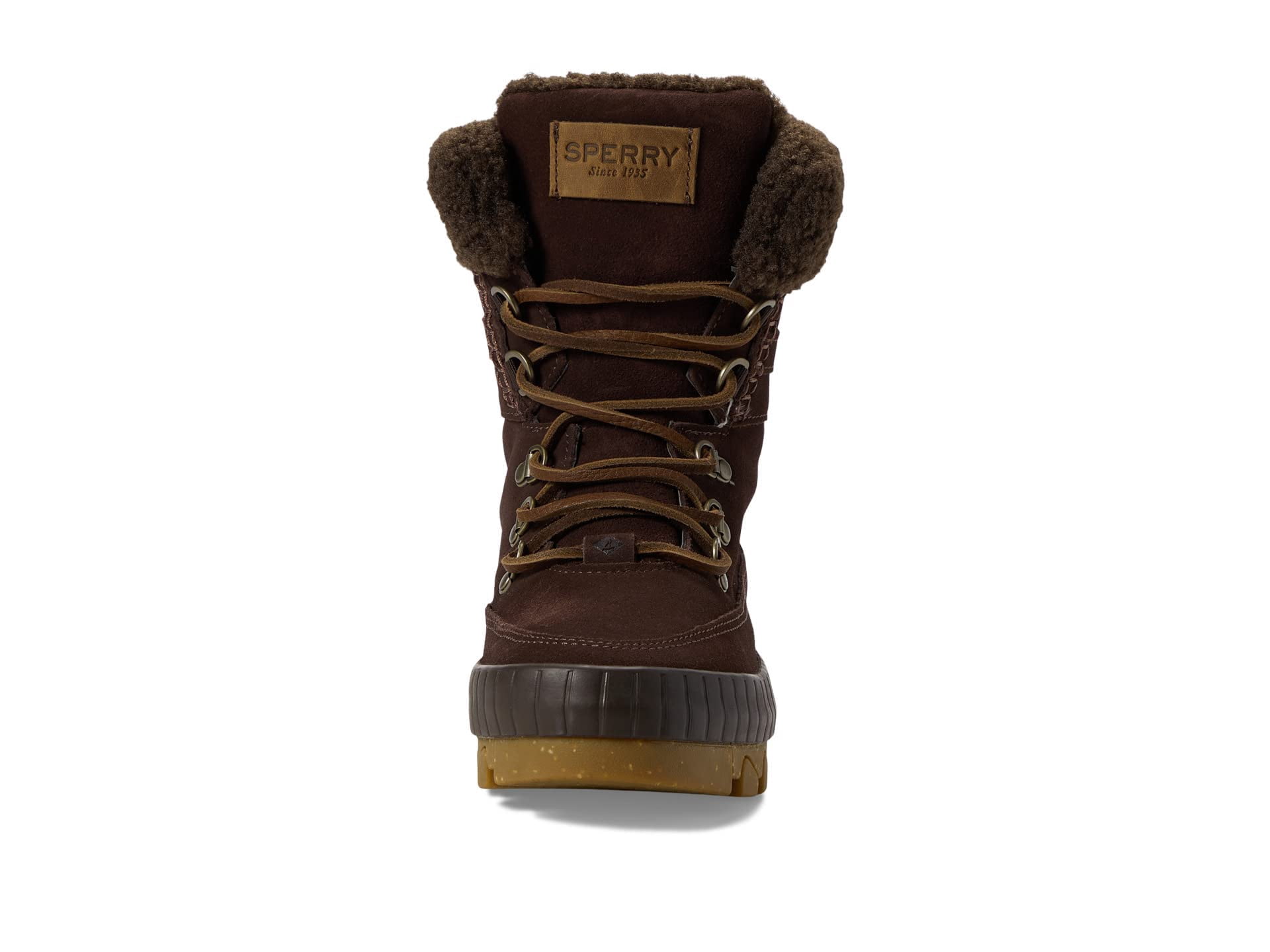 Sperry Women's Snow Boot, Dark Brown, 9.5